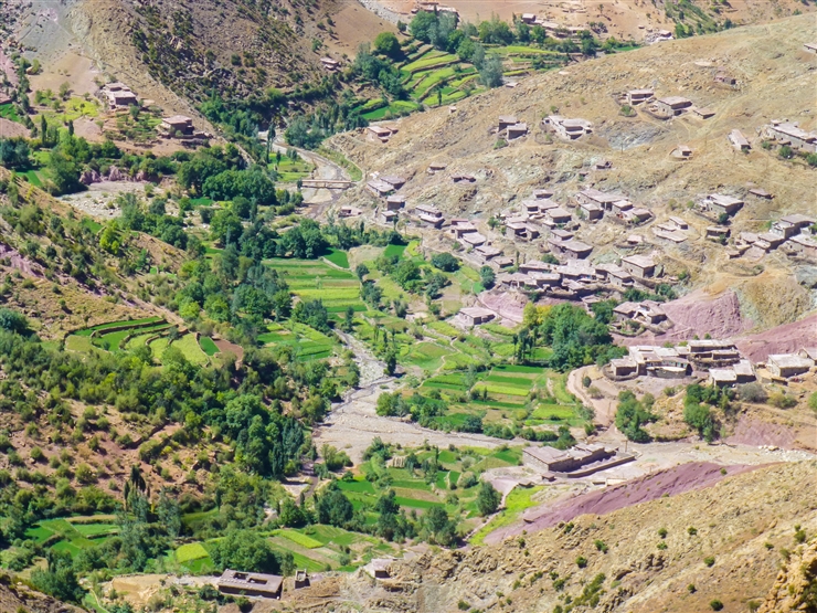 das idyllisch gelegene Berberdörfchen "Taghia"
