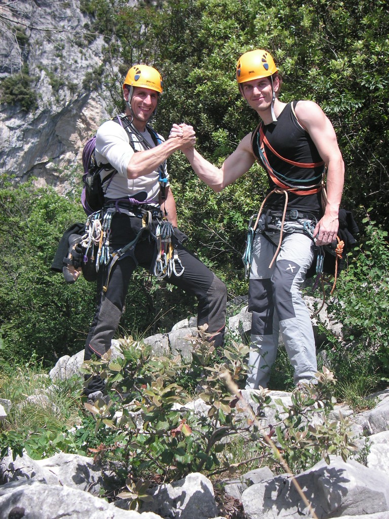 alte Freunde - Flo und ich bei unserem ersten Arcotrip