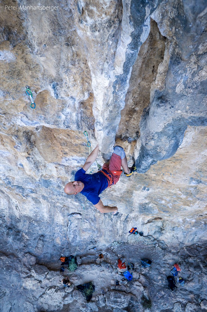 Michael beim Warmup in "Feta" im Sektor Odyssee