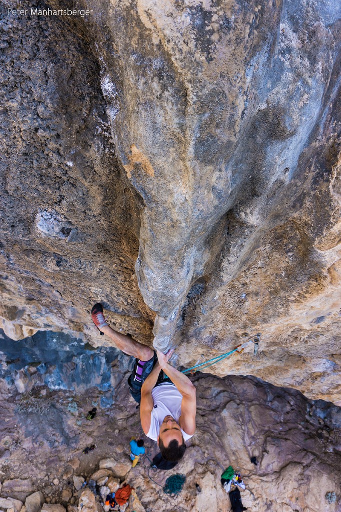 Gigo in der einzigartigen "Andromeda" 7c+ in Odyssee