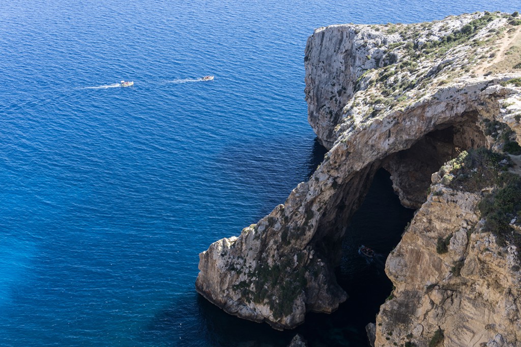 die berühmte "blue grotto"