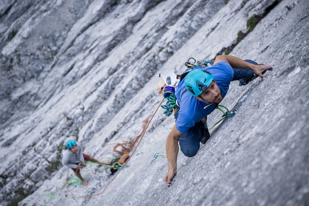 Armin in der genialen 7b+ Länge